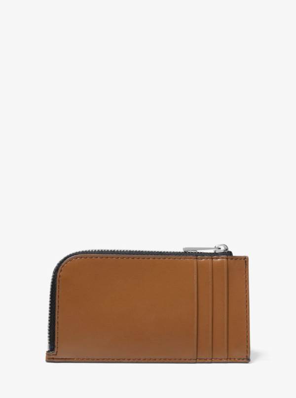 Panske Penazenky Michael Kors Leather Zip-Around Card Case Hnede - Doplnky Michael Kors Nejlevnejsi | YJEQF-9086